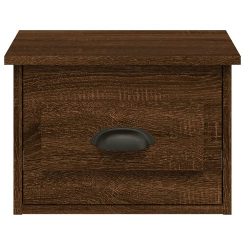 Wall-mounted Bedside Cabinets 2pcs Brown Oak 41.5x36x28cm - Image 7