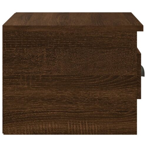 Wall-mounted Bedside Cabinets 2pcs Brown Oak 41.5x36x28cm - Image 8