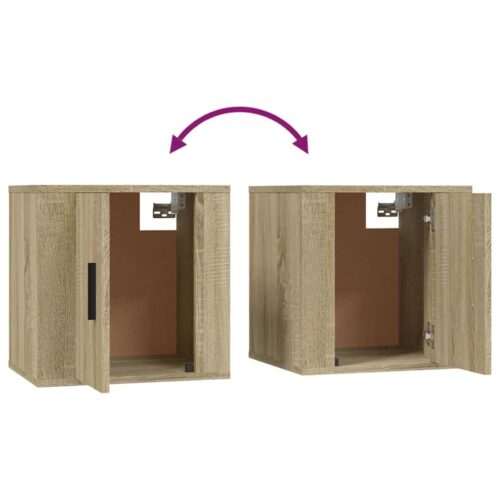Wall Mounted TV Cabinets 2pcs Sonoma Oak 40x34.5x40cm - Image 7