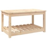 Wooden Garden Table Outdoor Patio Lounge Coffee Tea Sofa Stand Pine Wood 82.5x50.5x45cm