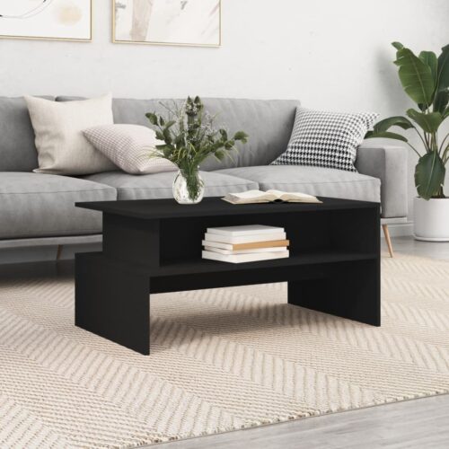 Coffee Table Black 90x55x42.5cm Engineered Wood
