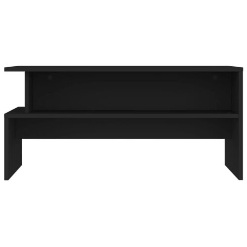Coffee Table Black 90x55x42.5cm Engineered Wood - Image 4
