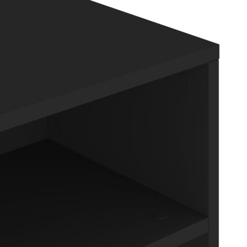 Coffee Table Black 90x55x42.5cm Engineered Wood - Image 7