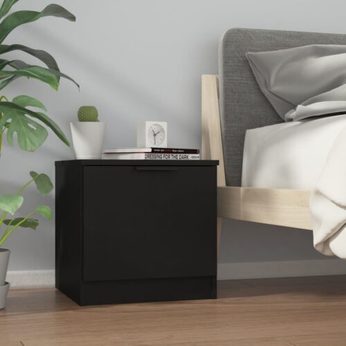Bedside Cabinets 2pcs Black 40x39x40cm - Image 3