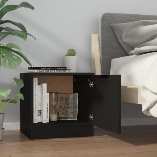 Bedside Cabinets 2pcs Black 40x39x40cm - Image 4