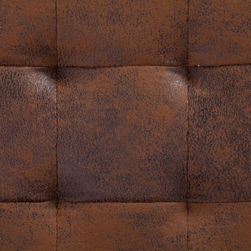 Faux Suede Leather Storage Ottoman Bench Blanket Linen Box Foot Rest Stool - Image 5