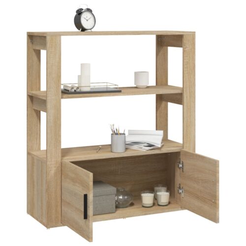 Sideboard Sonoma Oak 80x30x90cm Engineered Wood - Image 5