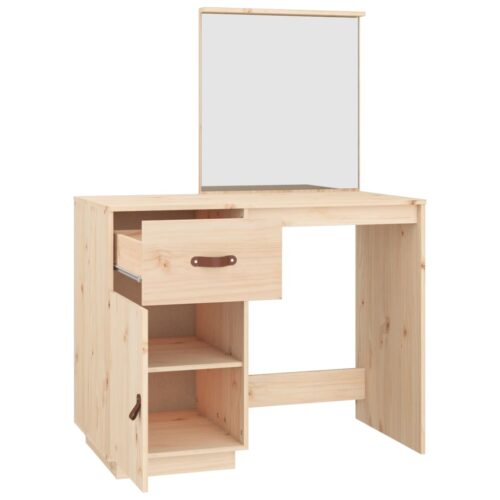 Dressing Table 95x50x134cm Solid Wood Pine - Image 8