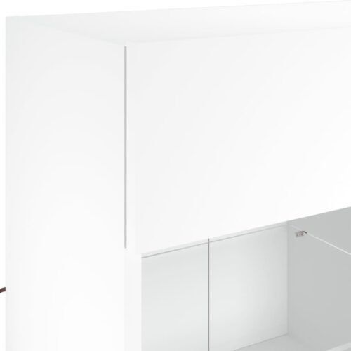 TV Wall Cabinet with LED Lights White 78.5x30x60.5cm - Image 11
