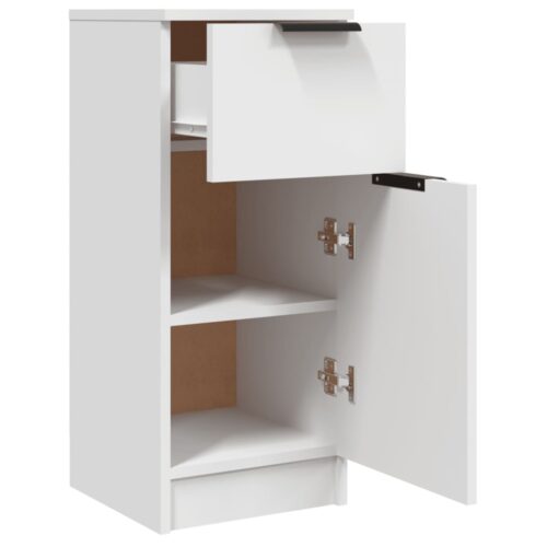Sideboards 2pcs White 30x30x70cm Engineered Wood - Image 8