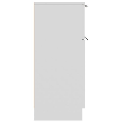 Sideboards 2pcs White 30x30x70cm Engineered Wood - Image 9