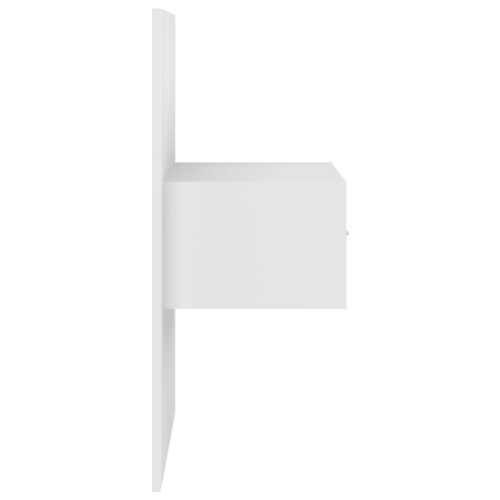 Wall-mounted Bedside Cabinets 2pcs White - Image 7