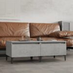 Side Tables 2pcs Concrete Grey 50x46x35cm Engineered Wood