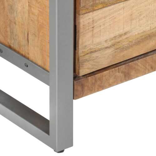 Bedside Cabinet 40x30x50cm Rough Mango Wood - Image 6