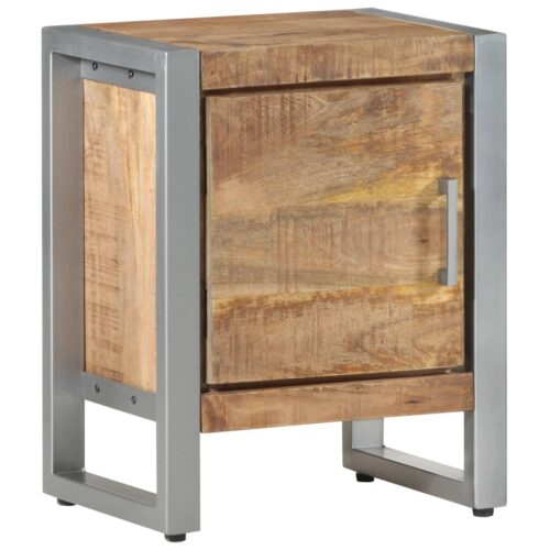 Bedside Cabinet 40x30x50cm Rough Mango Wood - Image 9