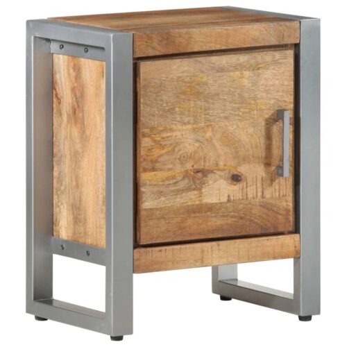 Bedside Cabinet 40x30x50cm Rough Mango Wood - Image 10