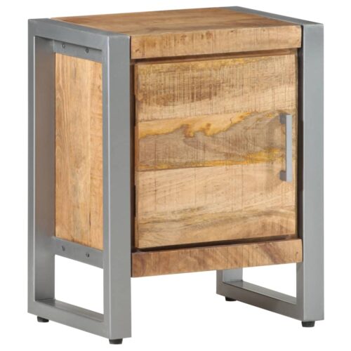 Bedside Cabinet 40x30x50cm Rough Mango Wood - Image 11