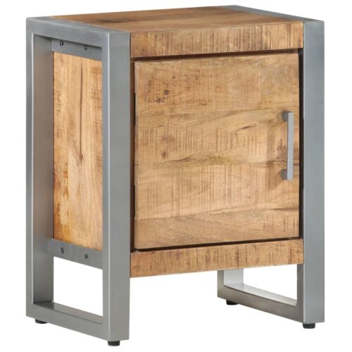 Bedside Cabinet 40x30x50cm Rough Mango Wood - Image 12