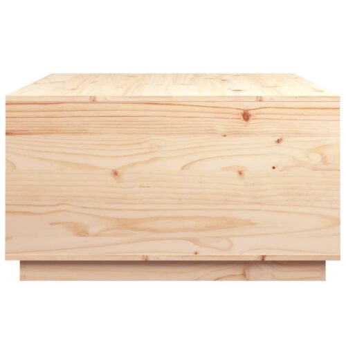 Coffee Table 80x80x45cm Solid Wood Pine - Image 8