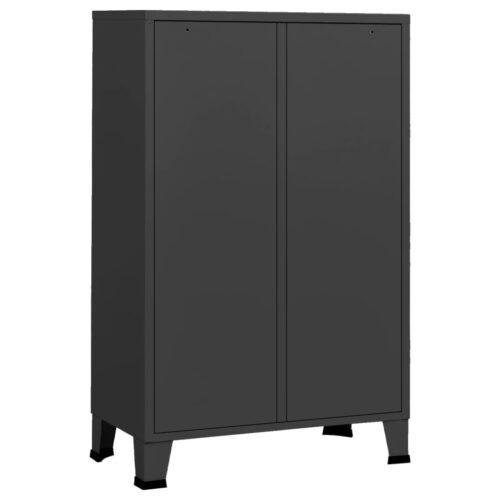 Industrial Wardrobe Anthracite 67x35x107cm Steel - Image 5