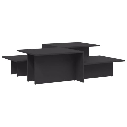 Coffee Tables 2pcs Grey Engineered Wood - Image 2