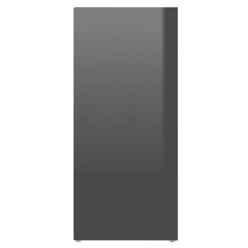 Side Cabinet High Gloss Grey 97x32x72cm Engineered Wood - Image 5