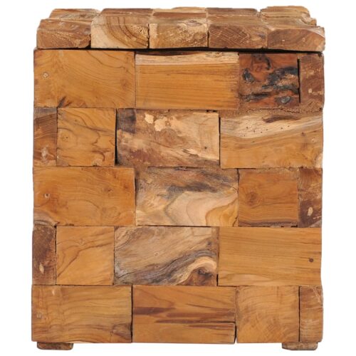 Storage Stool Solid Teak Wood - Image 4