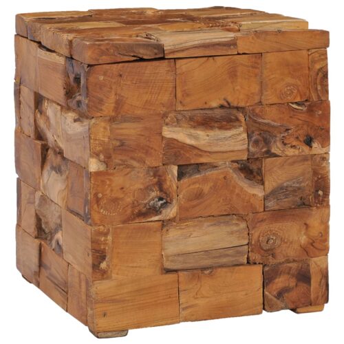 Storage Stool Solid Teak Wood - Image 8