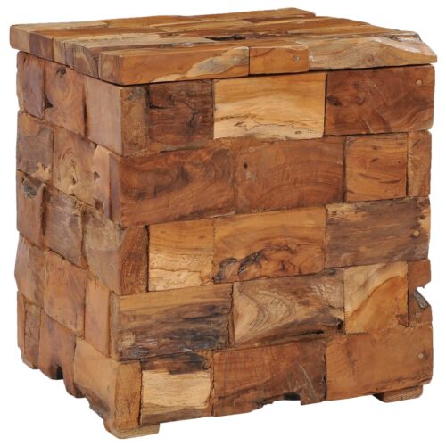 Storage Stool Solid Teak Wood - Image 11