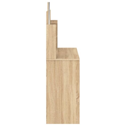 Dressing Table with Mirror Sonoma Oak 96x39x142cm - Image 6