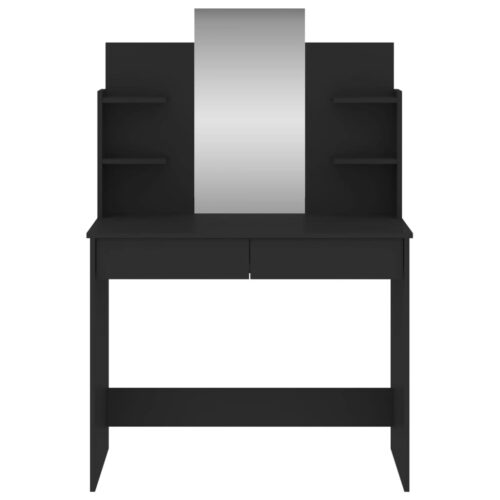 Dressing Table with Mirror Black 96x39x142cm - Image 4