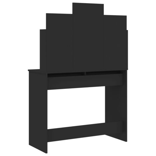 Dressing Table with Mirror Black 96x39x142cm - Image 7