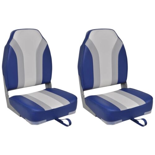 Foldable Boat Chairs 2pcs High Backrest