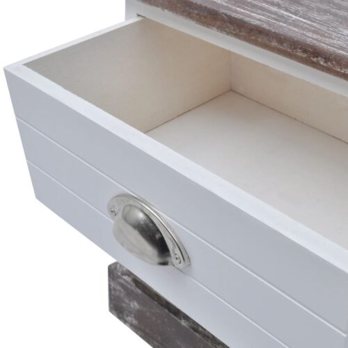 Bedside Cabinets 2pcs Brown White - Image 5