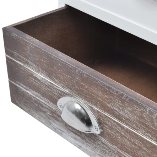Bedside Cabinets 2pcs Brown White - Image 6