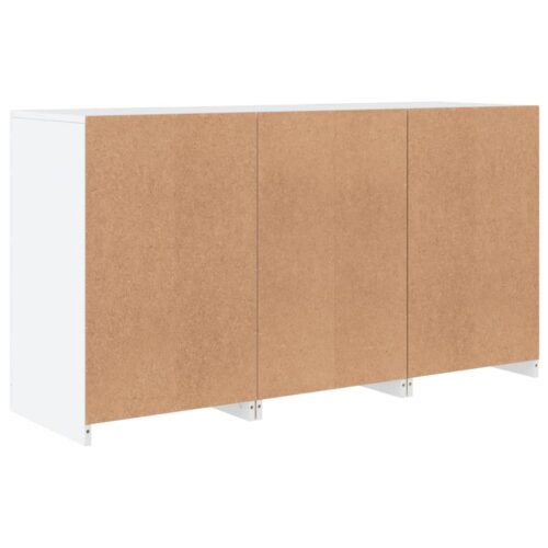 LED Lights Sideboard Buffet Display Cabinet Storage Kitchen Cupboard Shelf Table - Image 8