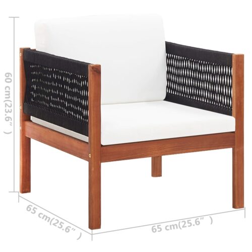 Garden Chairs 2pcs Solid Acacia Wood - Image 8
