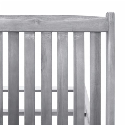 2-Person Sun Lounger Solid Acacia Wood - Image 6