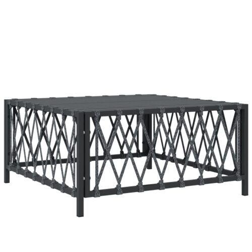 7-Piece Garden Lounge Set with Cushions Anthracite Steel Outdoor Patio Lounge Furniture - Image 6