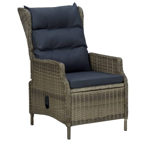 7-Piece Garden Dining Set Brown Poly Rattan Wicker Outdoor Patio Furniture - Image 4