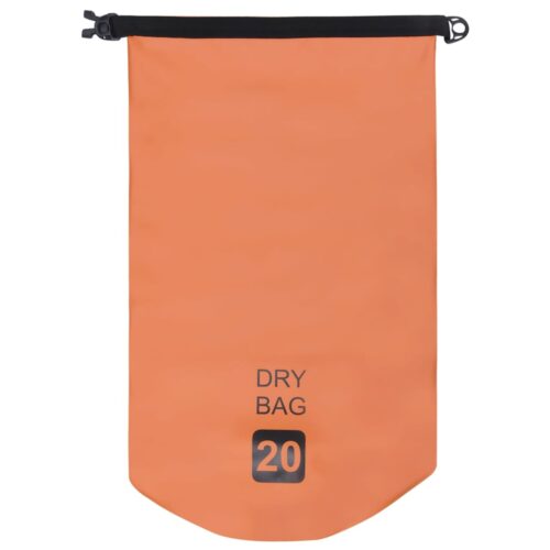20L Dry Bag Waterproof Fishing Camping Boating Sport Sack Beach Storage Pack Orange - Image 3