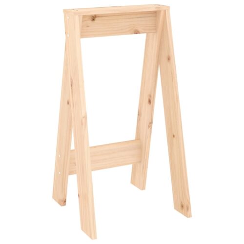 2x Untreated Rustic Pine Wood Stools Kitchen Dining Counter Barstools Chairs 40x40x75cm - Image 4