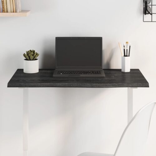 Table Top Dark Brown 80x50x2cm Treated Solid Wood Oak DIY Desk Panel Board - Image 7