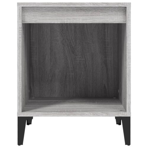 Bedside Cabinet Grey Sonoma 40x35x50cm - Image 5