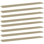 Bookshelf Boards 8pcs Sonoma Oak 80x10x1.5cm Engineered Wood