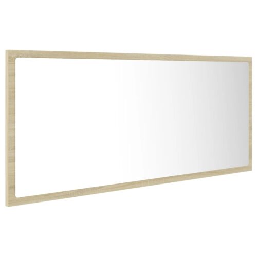 LED Bathroom Mirror Sonoma Oak 100x8.5x37cm Acrylic - Image 6