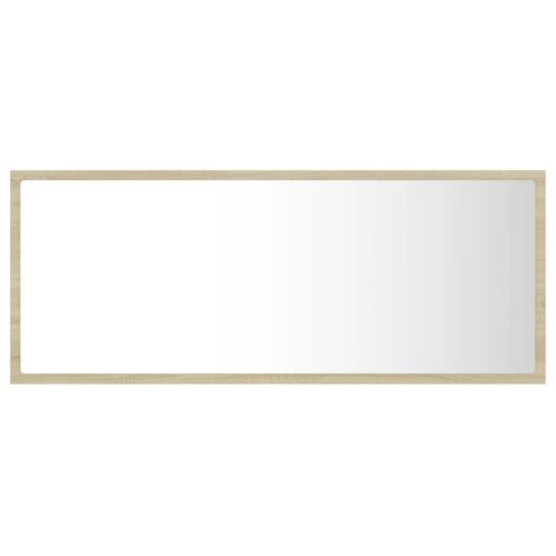LED Bathroom Mirror Sonoma Oak 100x8.5x37cm Acrylic - Image 7