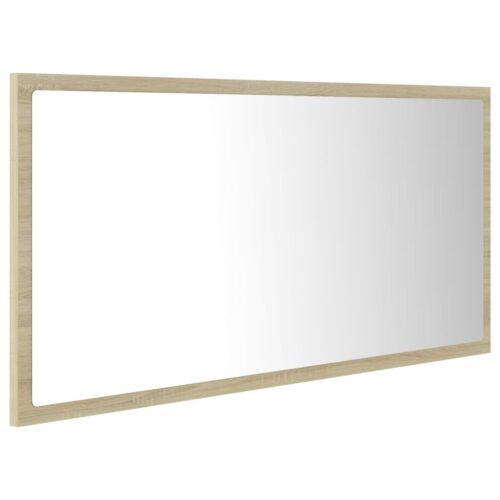 LED Bathroom Mirror Sonoma Oak 90x8.5x37cm Acrylic - Image 4