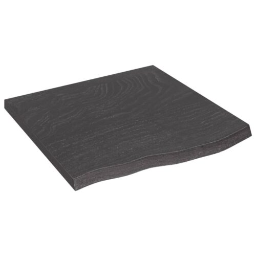 Table Top Dark Brown 60x60x4cm Treated Solid Wood Oak DIY Desk Panel Board