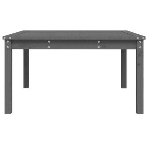 Wooden Garden Table Outdoor Patio Lounge Coffee Tea Sofa Stand Pine Wood Grey 82.5x82.5x45cm - Image 6